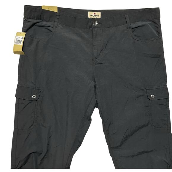 Woolrich Women Capri Cargo Pants 12 Smokey Gray Outdoor Hiking Lightweight NEW - Picture 4 of 10